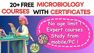 FREE MICROBIOLOGY COURSES WITH CERTIFICATES ✅| MICROBIOLOGY COURSES WITH CERTIFICATES