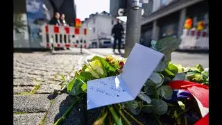 German police give press conference after stabbing attack