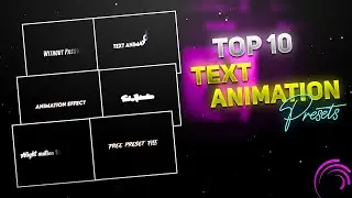 Top 10 New Text Animation Preset In Alight Motion | Text Presets | alight motion text animation