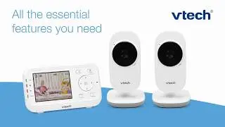 VTech VM3252-2 Digital Video Baby Monitor with 2 Cameras and Automatic Night Vision