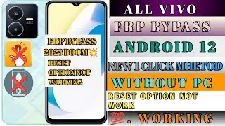 All Vivo Android 12 FRP Bypass - Reset Not Working | Activity Launcher Setup Fail Without PC