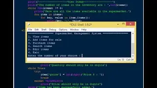 Simple Supermarket Management System in Python