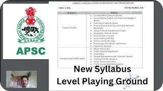 APSC Enforcement Inspector 2024  Official Syllabus