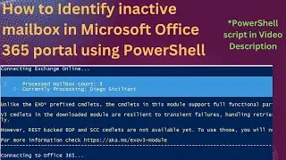 How to Identify inactive mailbox or users in the Microsoft Office 365 portal using PowerShell