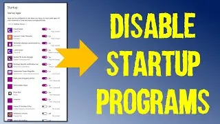 How to Disable Startup Programs in Windows 10 #gyansection #startup #pctips