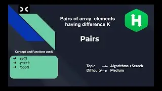 Pairs Problem | HackerRank | Array | Interview