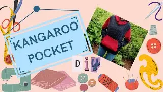 How to trim kangaroo pocket opening with rib-knit fabric