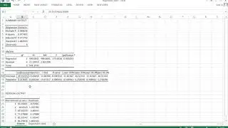 Linear Regression analysis in Excel