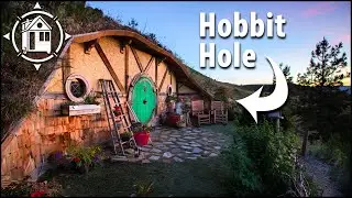 HOBBIT HOLE! Her Earth House is 