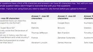 Kahoot! Create a quiz using a template.