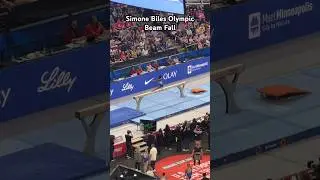 Simone Biles Olympic Beam FALL #simonebiles #olympics