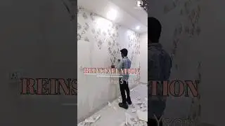 How to Remove & Install New wallpaper | Wallpaper fitting on wall | #wallpaperremoval #installation