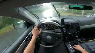 Volkswagen Touareg 2.5 R5 TDI (2004) - POV Drive On Heavy Rain