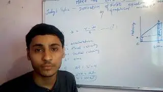 Derivation of first equation of motion.