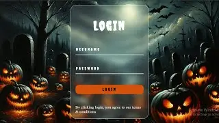 How to Create a Spooky Glassmorphism Halloween Themed Login Form with HTML and CSS