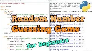 Random Number Guessing Game - Python (Beginners)