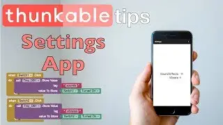 Thunkable Settings App (New Component)