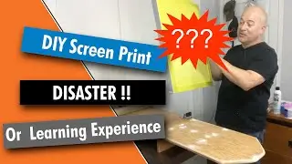 Screen Print T-Shirts at Home Disaster. DIY Screen Printing Press