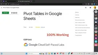 [New] Pivot Tables in Google Sheets || Level 1 Arcade 2024 || Qwiklabs Arcade Solution