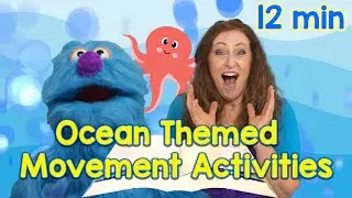 Ocean Theme Songs | ABC's | Counting | Ocean Freeze Dance | Scarf Music Activity by Sing Play Create