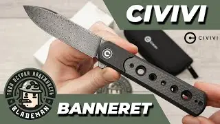 Нож CIVIVI Banneret, Nitro-V Black, Canvas Micarta Dark Green