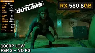 RX 580 + Ryzen 5 5600X : Star Wars Outlaws