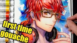 【GOUACHE + WATERCOLOR PAINTING 】707 Luciel Choi (Mystic Messenger)