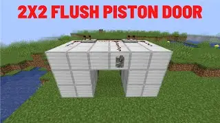 How To Build A 2x2 Flush Piston Door (Minecraft Java 1.19+)