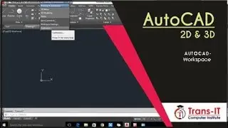 AutoCAD | Tutorial |  Types of Workspace in AutoCAD | Creating new Workspace