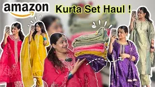 Amazon Newly Bride Kurta set haul 💕under Budget || Kurta set Haul from Amazon 2024 || #amazon