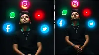 Social Media Cyberpunk photo Editing |background change photo Editing |2021 Viral Photo Edit 