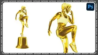 [ Photoshop Tutorial ] Create Gold Trophy Effect in Photoshop