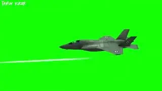 Green screen footage Jet fires missile / fighter jet bombing green screen /green screen war plane