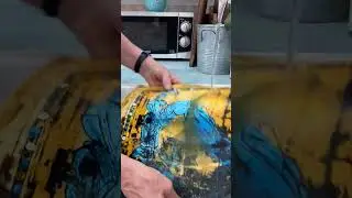 How this weird ink resist technique works