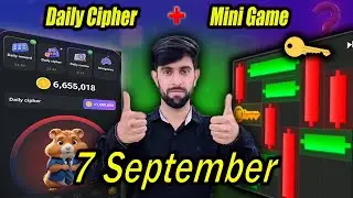 07 September Daily Cipher & Mini Game | Hamster Kombat Daily Cipher & Mini Game