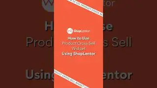 How to Use Product Cross Sell Widget Using ShopLentor #elementor #woocommerce #wordpress #shorts