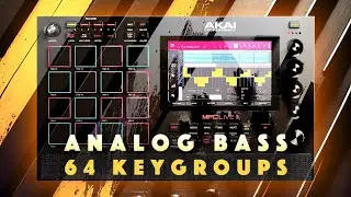 Akai MPC/FORCE Expansion: 64 Analog Bass Presets. Sound Demo