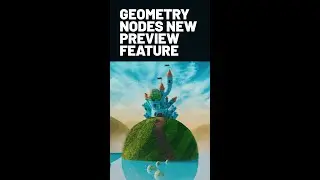 Blender 3.4 Geometry Nodes Preview Feature #shorts