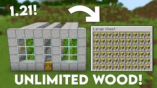 Minecraft: EASY WOOD FARM! (1.21 Tutorial)