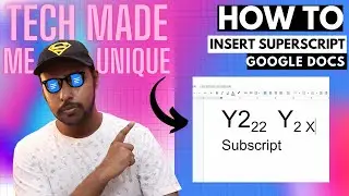 How to add superscript in google docs | Google Docs Superscript | superscript in google docs