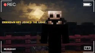 If This Unknown Entity Joins Your World Delete It...Minecraft horror mods