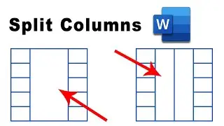 How to split columns in Microsoft Word Document