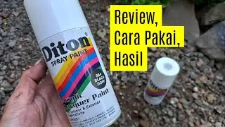 Review Cat Semprot DITON Spray Paint Black Doff (Hitam Doff) 884