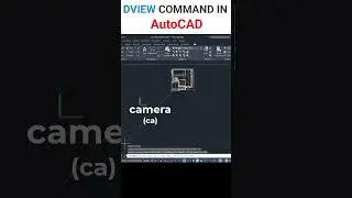 DVIEW Command in AutoCAD #autocad #autocadtutorial#perspective