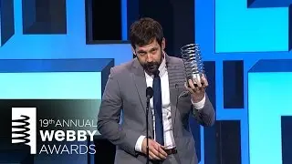 Rob Cantor's 5-Word Speech at the 19th Annual Webby Awards.