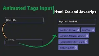 create tags input in html css and javascript   css input field animation