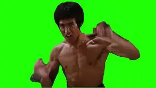 Bruce Lee - Nunchaku Style in Green Screen , HD resolution - Free to Use No Royalty