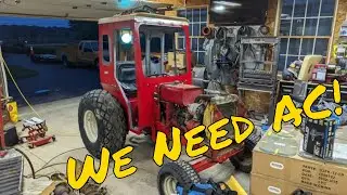 Building the ultimate riding tractor lawn mower with an air conditioned cab!