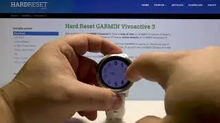 How to Change Date & Time in GARMIN Vivoactive 3 - Time Settings