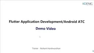 Learn Flutter Application Development online | Koenig Solutions